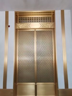 金属铜屏风